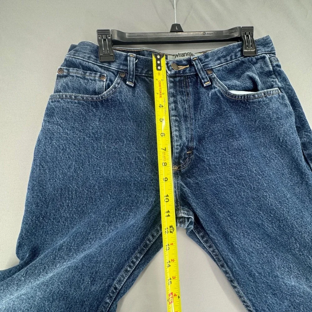 Wrangler Authentics Mens Straight Leg Jeans Dark Wash Blue 33x29 ZM100RD Cotton